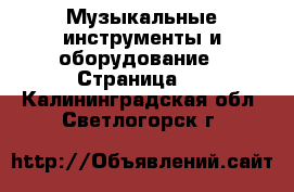  Музыкальные инструменты и оборудование - Страница 2 . Калининградская обл.,Светлогорск г.